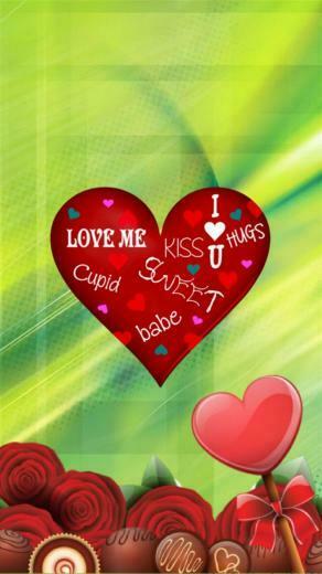 iPhone X Wallpaper Happy Valentine Day 3d