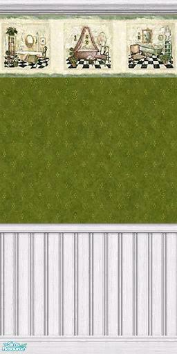 Drewsoltesz S Victorian Bath Walls Green Tub Wallpaper