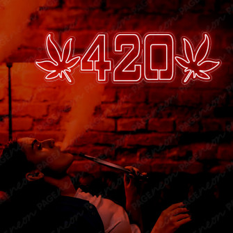 Neon Sign Cannanis Leaf Led Light
