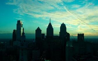 Philadelphia At Dusk Wallpaper World