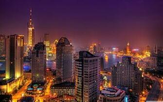 Colorful City Lights At Night 4k HD Desktop Wallpaper For