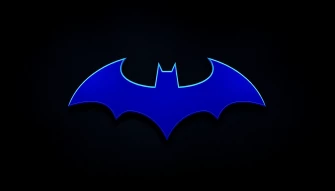 Blue Batman Logo Wallpaper