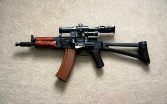 Guns Weapons Ak 74u Wallpaper Background