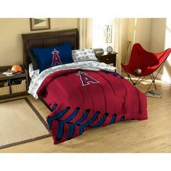 Los Angeles Angels Of Anaheim Contrast Twin Comforter Bed In A Bag