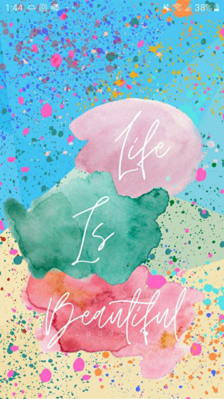 Life Is Beautiful Pretty Wallpaper Background Blue