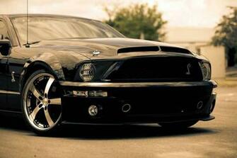 Ford Mustang Shelby Gt500 Cobra Black Wallpaper HD