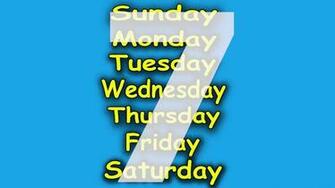 Wallpaper The Days Of Week In Sign Language Re