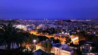 Barcelona Spain At Night High Resolution Wallpaper