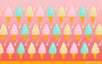 Happy Ice Cream Wallpaper By Mish18