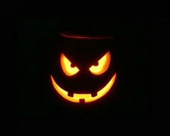 Scary Halloween Pumpkin HD Wallpaper