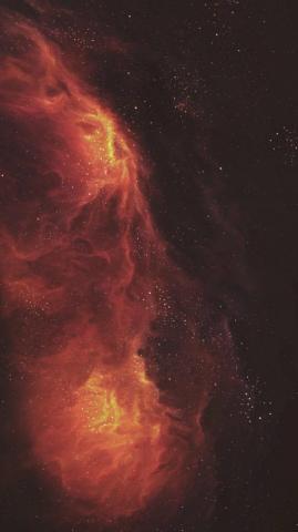 Flaming Astronomy Cover Wallpaper