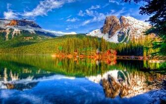 Lonely Cabin On Beautiful Lake HD Wallpaper