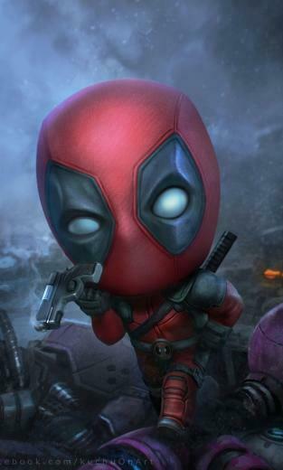 Deadpool iPhone Wallpaper Top Background