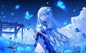 Top More Than Blue Anime Wallpaper 4k