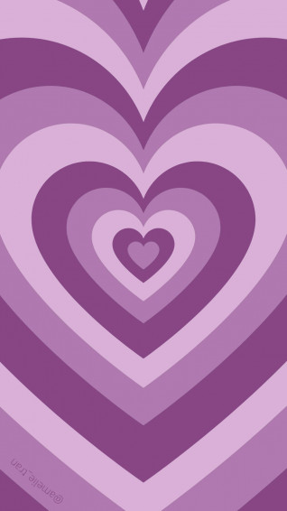 Purple Heart Loop Preppy Pfp Wallpaper