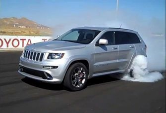 Wallpaper Burnout Video Jeep Grand Cherokee Srt8