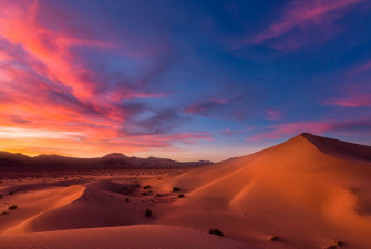 Desert Sunset Sand Dunes Wallpaper