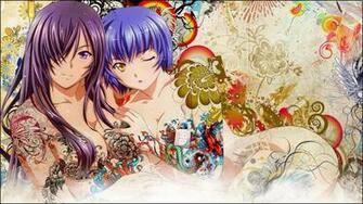 Anime Ikki Tousen Kanu Unchou Blue Hair Wallpaper