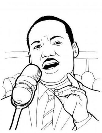 Coloring Book Martin Luther King Jrng With Wallpaper Photo