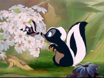 Bambi Flower The Skunk Wallpaper