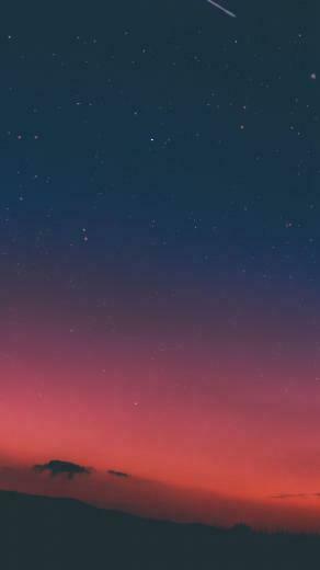 Night Sky Sunset Pink Nature iPhone Wallpaper