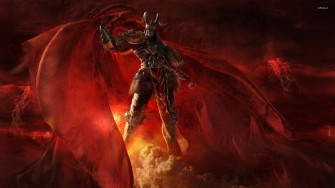 Scary Demon In Hell Wallpaper
