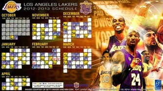 Lakers Schedule Calendar Wall Wallpaper Showcase