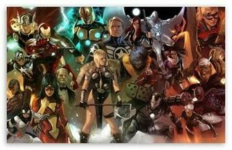 Marvel Comics Characters HD Desktop Wallpaper Dual Monitor