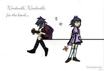Gorillaz Noodle Wallpaper Noodles Windmill