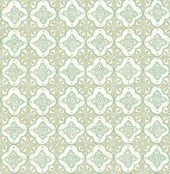 Geo Green Quatrefoil Wallpaper Bolt Mediterranean By