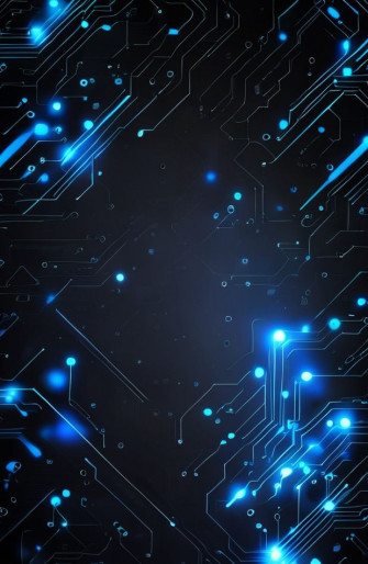 Black And Blue Tech Wallpaper