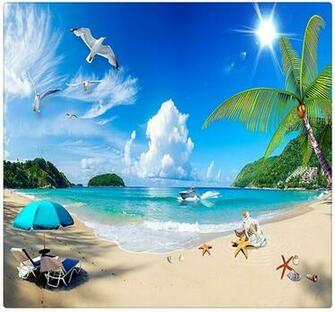 3d Photo Wallpaper Summer Sea Sunshine Beach Photography