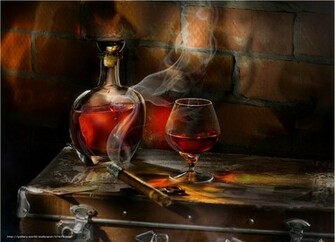 Wallpaper Cigar Goblet Desktop In