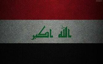 Wallpaper Flag Of Iraq 4k Leather Texture Iraqi