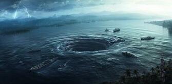 Navy Ships Military Destruction Dark Horror Pacific Rim Wallpaper