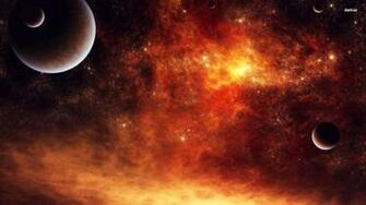 Red Space Wallpaper