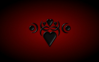 Black Heart Background Wallpaper
