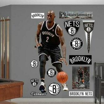 Nba Brooklyn Nets Kevin Garnett Center Fathead Misc Fan Apparel