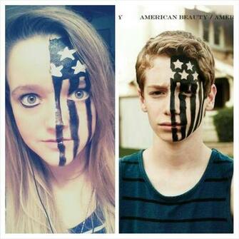 American Beauty Psycho Face Paint By Andso Weran On