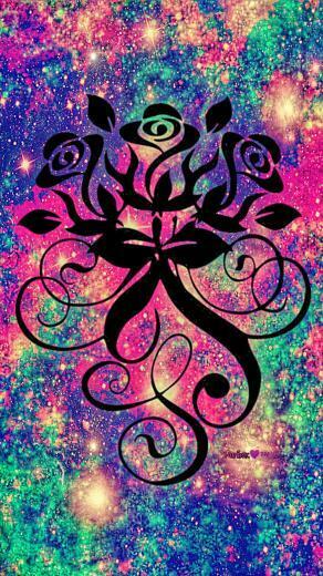 Beautiful Roses Galaxy Wallpaper Cute Pretty Background HD