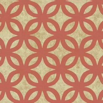 Red Gm1208 Overlapping Circles Wallpaper Contemporary Modern