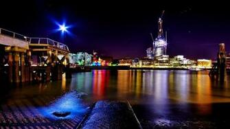Berth Night City HD Desktop Wallpaper