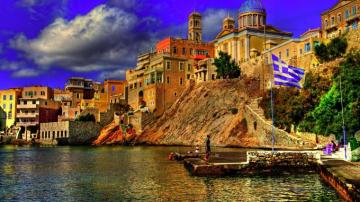 4k Greece Wallpaper Background Image