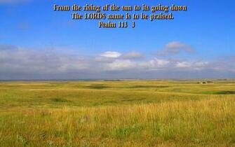 Scenic Wallpaper With Bible Verses
