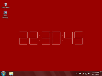 Desktop Wallpaper Digital Clock