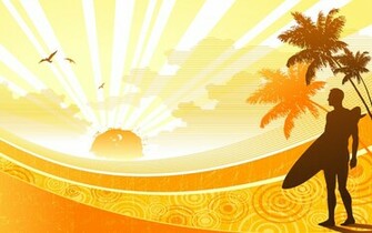 Sunshine Widescreen Vector Wallpaper HD