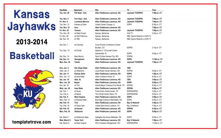 College Basketball Desktop Wallpaper Schedules