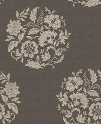 Floral Motif Chocolate Love Wallpaper