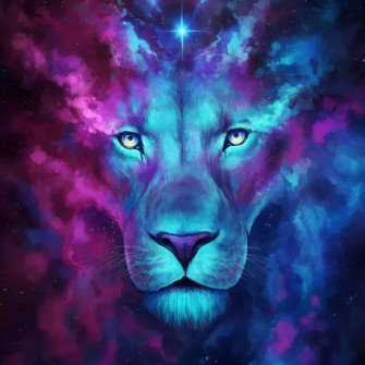 Galaxy Lion Wallpaper