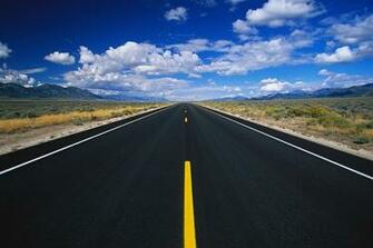 Road White Markings Photo Desktop Wallpaper